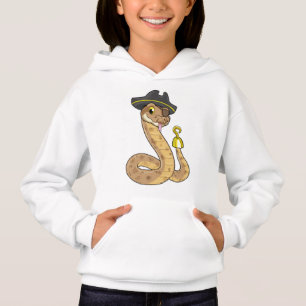 Snake as Pirate with Hook Hand & Eye patch