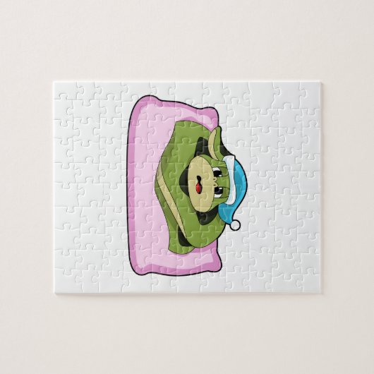 Snake at Sleeping with Nightcap Legpuzzel (Horizontaal)