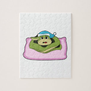 Snake at Sleeping with Nightcap Legpuzzel