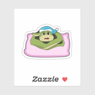 Snake at Sleeping with Nightcap Sticker