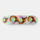 Snake Attack Psychedelic Surreal Art Skateboard (Horizontaal)