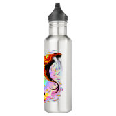 Snake Attack Psychedelic Surreal Art Waterfles (Rechts)
