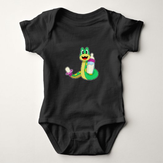 Snake Baby fles fopspeen Romper (Voorkant)