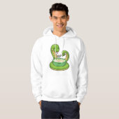 Snake bij Eating met Muesli Hoodie (Voorkant volledig)