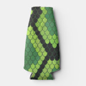Snake Black en Green Print Flesjeskoeler (Voorkant)
