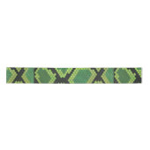 Snake Black en Green Print Lint (Voorkant)
