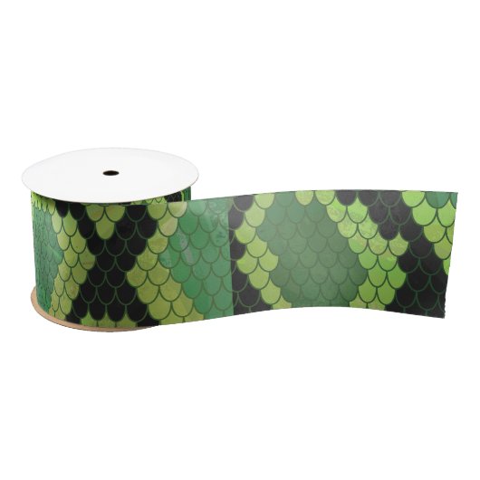 Snake Black en Green Print Lint (Spoel)