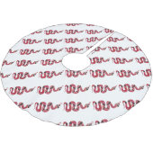 Snake Black en Red Silhouette Kerstboom Rok (Gekanteld)