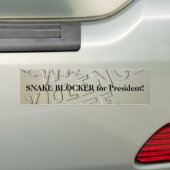 SNAKE BLOCKER voor de Bumpersticker van Presidente (Op auto)