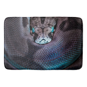 Snake boa anaconda python reptile snakeskin grijs badmat