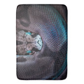 Snake boa anaconda python reptile snakeskin grijs badmat (Voorkant Verticaal)