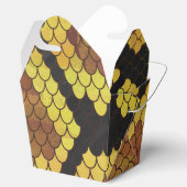 Snake Brown and Gold Print Bedankdoosjes (Geopend)