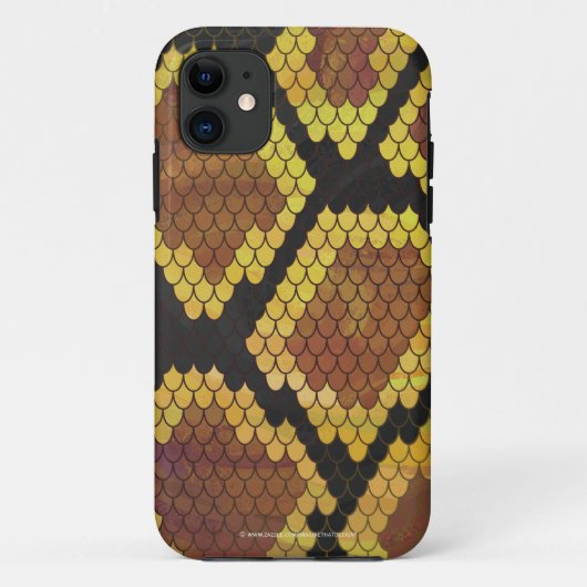 Snake Brown and Gold Print Case-Mate iPhone Case (Achterkant)