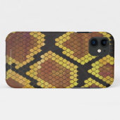 Snake Brown and Gold Print Case-Mate iPhone Case (Achterkant (horizontaal))