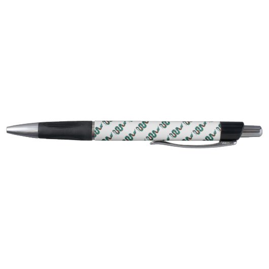 Snake Brown en Blauwgroen Print Silhouette Pen (Bodem)
