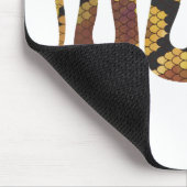 Snake Brown en Gold Silhouette Muismat (Hoek)