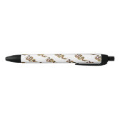 Snake Brown en Gold Silhouette Zwarte Inkt Pen (Bodem)