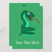 Snake Card Feestdagenkaart (Voorkant / Achterkant)