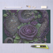 Snake Celtic Knot Paars Wrapping Paper Tissuepapier (Craft)