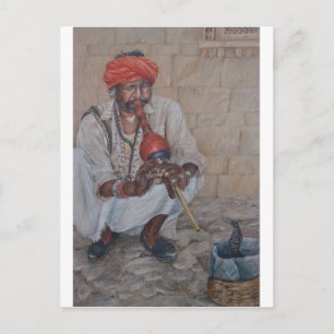Snake Charmer, Jaipuir Briefkaart