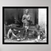 Snake Charmers with their Cobras in India 1898 Poster (Voorkant)