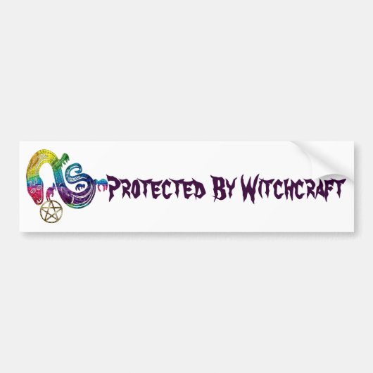 Snake Charming Witch Bumpersticker (Voorkant)
