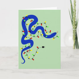 Snake Christmas Card Feestdagen Kaart