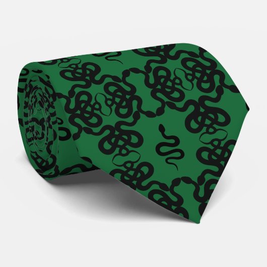 Snake Damask Stropdas (Opgerold)