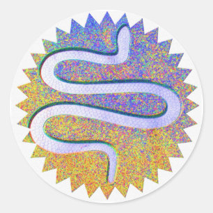 Snake Design - Humber River Ronde Sticker