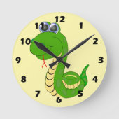 Snake Design Ronde Klok (Voorkant)