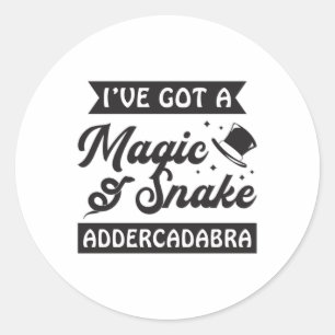 Snake Dierenvriend Reptiel Snakers Cobra Pet Gift Ronde Sticker