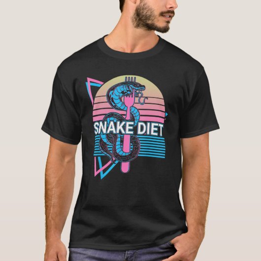 Snake Diet Snake Lover Retro T-shirt (Voorkant)