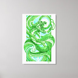 Snake Dotwork Hebi Canvas Afdruk