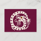 SNAKE DRAGON RUBY paars wit rood Visitekaartje (Achterkant)