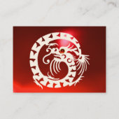 SNAKE DRAGON RUBY zwart-wit rood Visitekaartje (Achterkant)