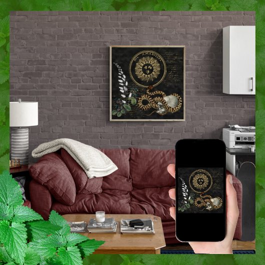 Snake en Berries Poster