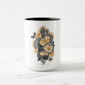 Snake en gele rozen mok (Midden)