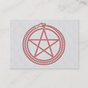 Snake en Pentagram Visitekaartje