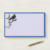 Snake en Raven Sticky Post-it Notes (Op bureau)