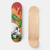 Snake en schedel Grafisch Skateboard (Voorkant)