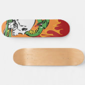 Snake en schedel Grafisch Skateboard (Horizontaal)