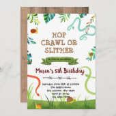 Snake en slakkenfeest kaart (Voorkant / Achterkant)