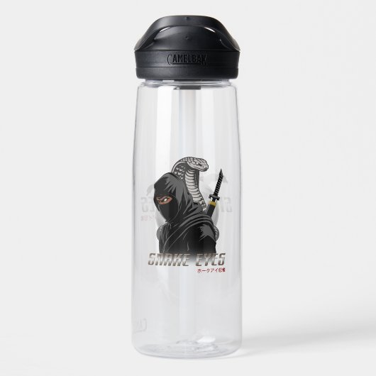 Snake Eyes Ninja | 25 oz Waterfles (Achterkant)