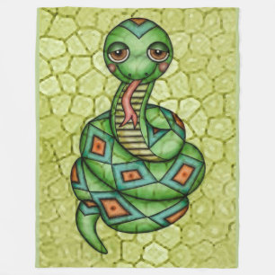 Snake Fleece Deken