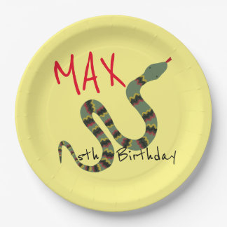 Snake for Exploring Oerwoud Safari Birthday Papieren Bordje