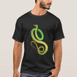 Snake Green Yellow Realistic Cute Colorful Animal T-shirt