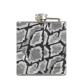 Snake Grey en Light Grey Print Heupfles (Achterkant)