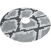 Snake Grey en Light Grey Print Kerstboom Rok (Gekanteld)