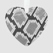 Snake Grey en Light Grey Print Ornament (achterkant)
