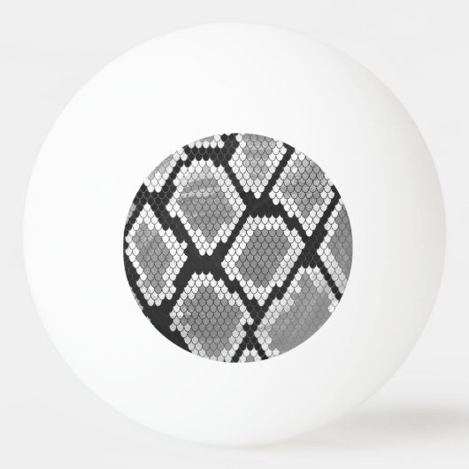 Snake Grey en Light Grey Print Pingpongballen (Voorkant)